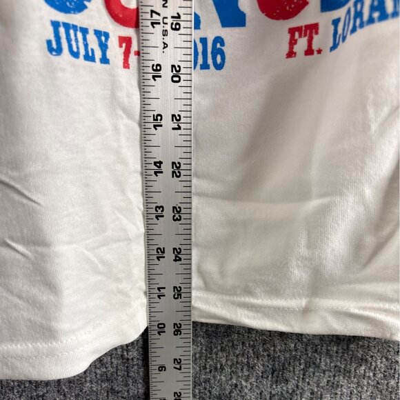 Country Concert Tank Top 2016 White Red Blue Ft. Loramie Ohio Size S - Picture 4 of 8